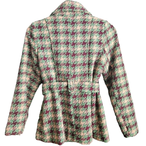 Robert Louis VTG Double Breasted Belted Wool Blend Coat Sz Med - Picture 3 of 11